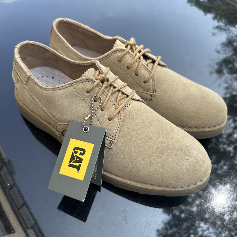 European and American Foreign Trade New Product Carter Low-Top Men's Casual Leather Shoes, Cowhide Outdoor Work Shoes, British Style Thick-Soled Men's Shoes