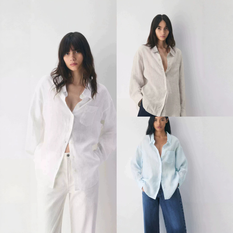 Aritzia Summer Thin Lazy Style Loose Versatile Long-Sleeve Commuter Casual Breathable Top Shirt Jacket for Women