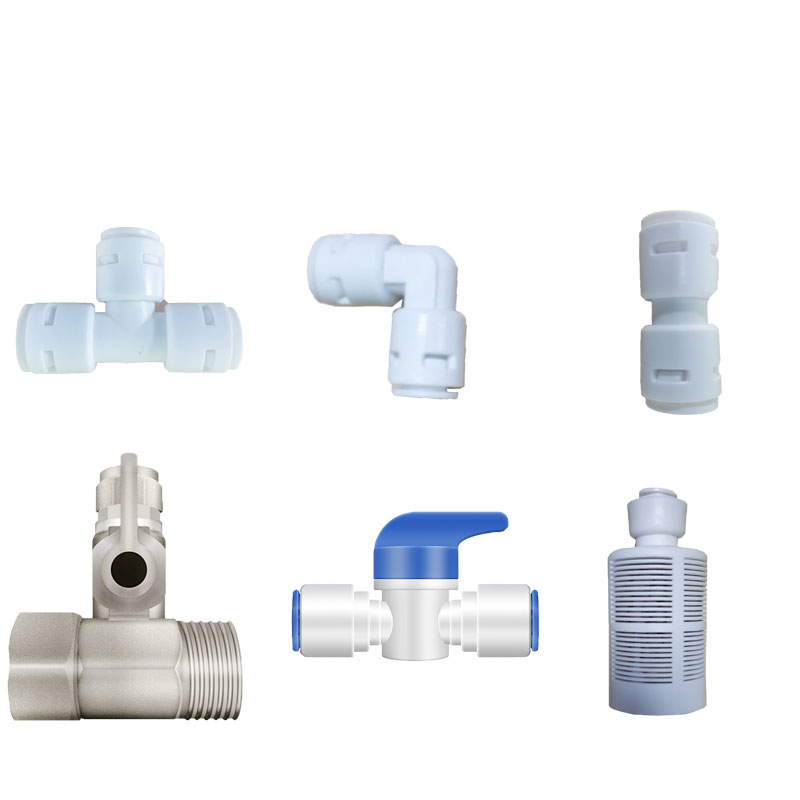 Water purifier accessories 2 points 3 points water inlet waste water ball valve switch 2 points PE pipe universal water filter filter accessories