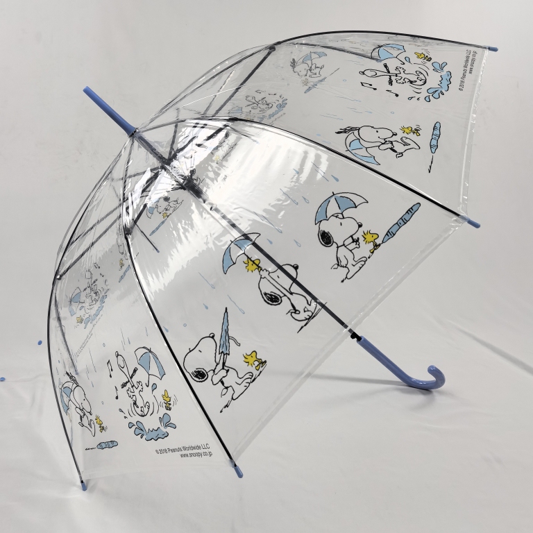 Japanese Peanets Snoopy Transparent Umbrella Anime Cartoon Automatic Adult Student Fresh Long-Handled Umbrella for Women