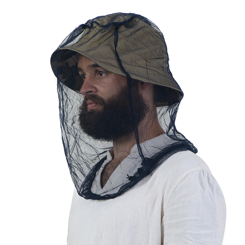 Anti-mosquito mask Fishing anti-insect mask Anti-mosquito head cover Head cover Yarn net Sleep anti-bee net cover Head cover net cover cap