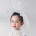 Cô gái bạc Manqi Mũ con gái Cô gái mũ trắng Mẫu váy Top Hat Fashion Show Phụ kiện Western Super Fair - Phụ kiện tóc Phụ kiện tóc