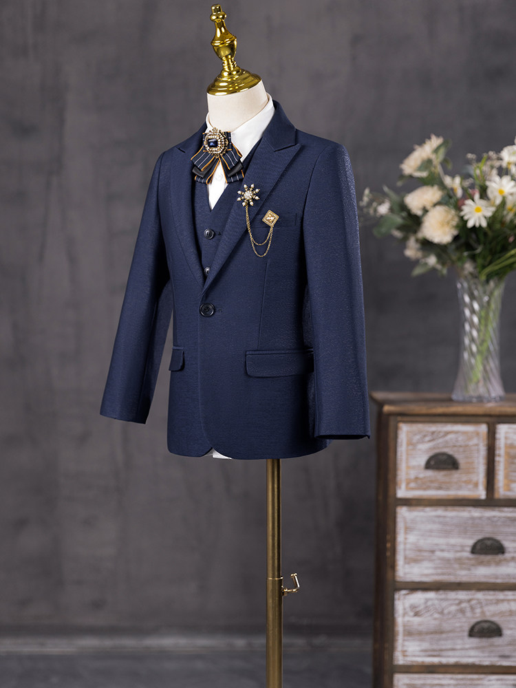 Children's Suit Set, Boys' High-End Flower Boy Formal Wear, Boys' Suit, Host Piano Performance Outfit, Stylish British Style