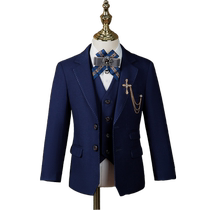 Childrens suit boys dress suit 2024 new catwalk flower girl handsome small suit host piano performance suit