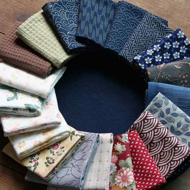 40 colors and wind pure cotton tea towels day style cleaning and fresh cotton cotton handmade pastiff tea with suit cup cushion accessories-Taobao