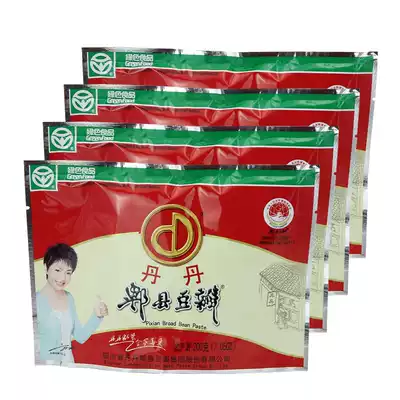 Dandan Pixian bean paste 200g * 4 bags of bean paste kitchen Pixian bean paste with meal stir-fry vegetable household non-red oil