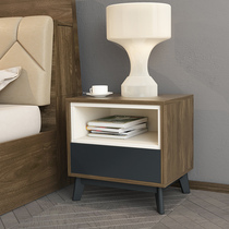 Fazoni bedside table Simple modern bedroom makeup table combination Solid wood assembly locker Simple bedside table