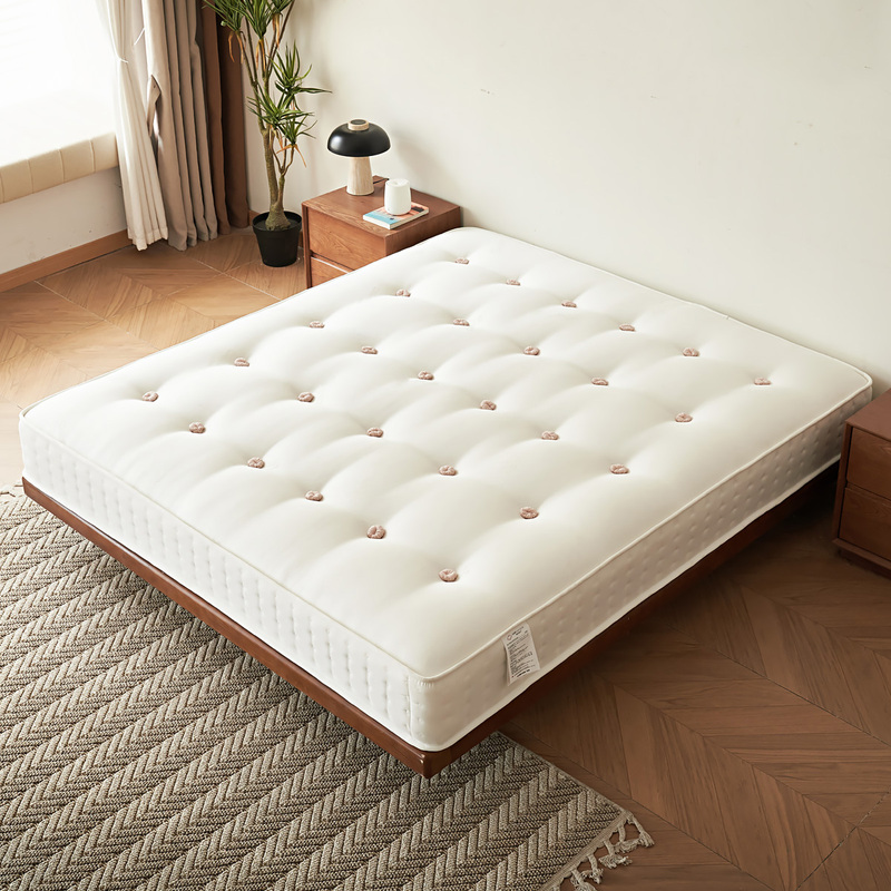 Sleep Consultant Mattress: Purely Handmade Wool and Camel Hair, Glue-Free, Double Layer Mini Spring Horsehair Hand-Tufted Mattress