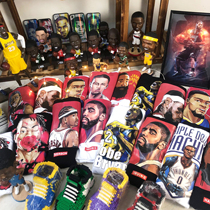 zkcnba Owen Curry Harden comic head basketball T-shirt teenagers loose hip hop street ball short sleeve