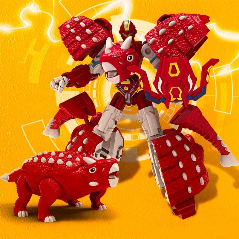 Yangbang Toys Deformed Dinosaur Robot Boy Dynamic Mech Battle Dragon Dunjia Dragon Triangle Overlord Toy Children