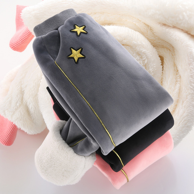 【希望天使】金丝绒三层加厚运动裤