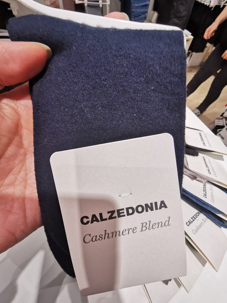 колготки / чулки дна calzedonia意大利女士秋季冬纯色休闲简约含7%羊绒细节棉质短袜