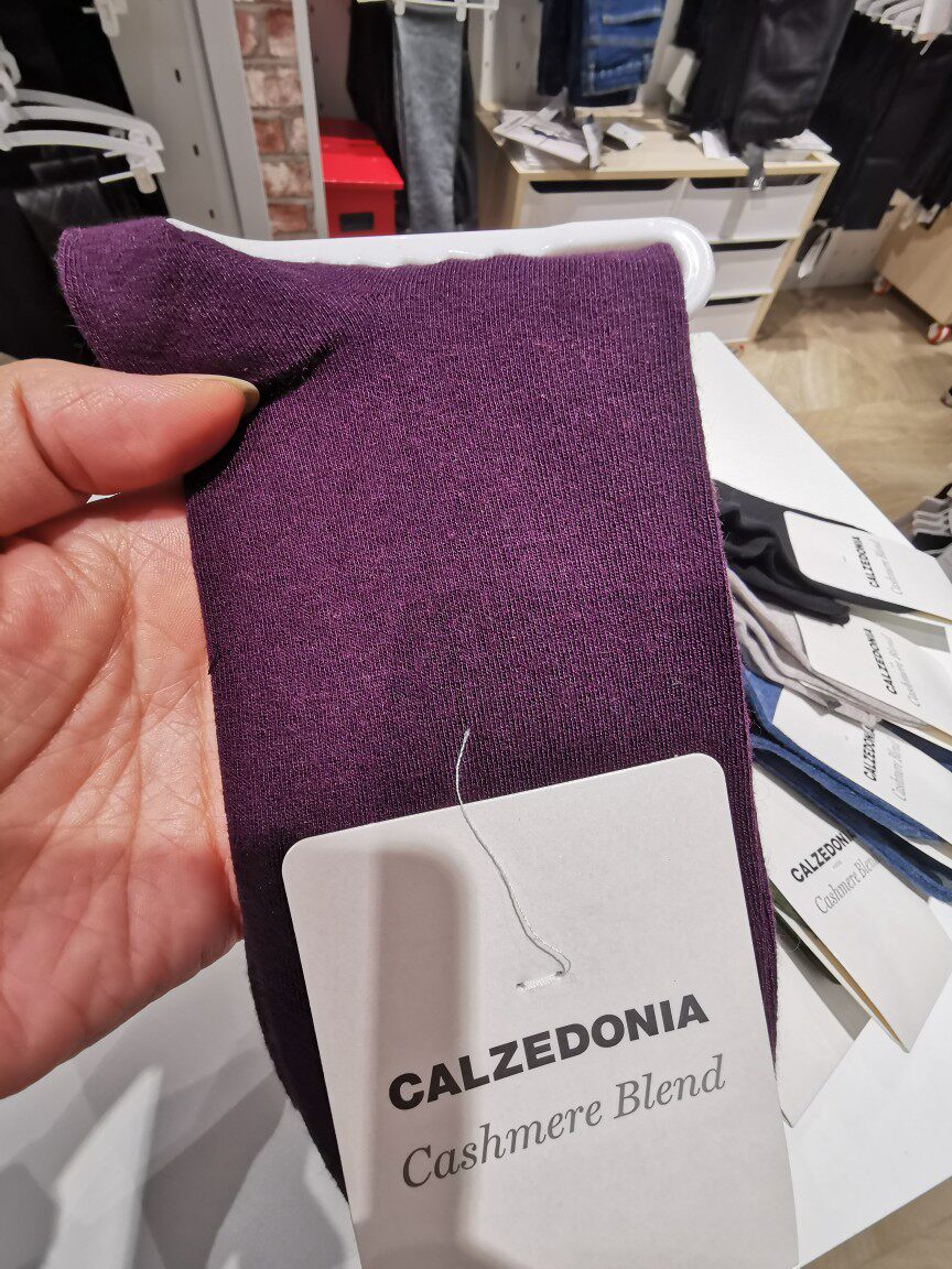 колготки / чулки дна calzedonia意大利女士秋季冬纯色休闲简约含7%羊绒细节棉质短袜