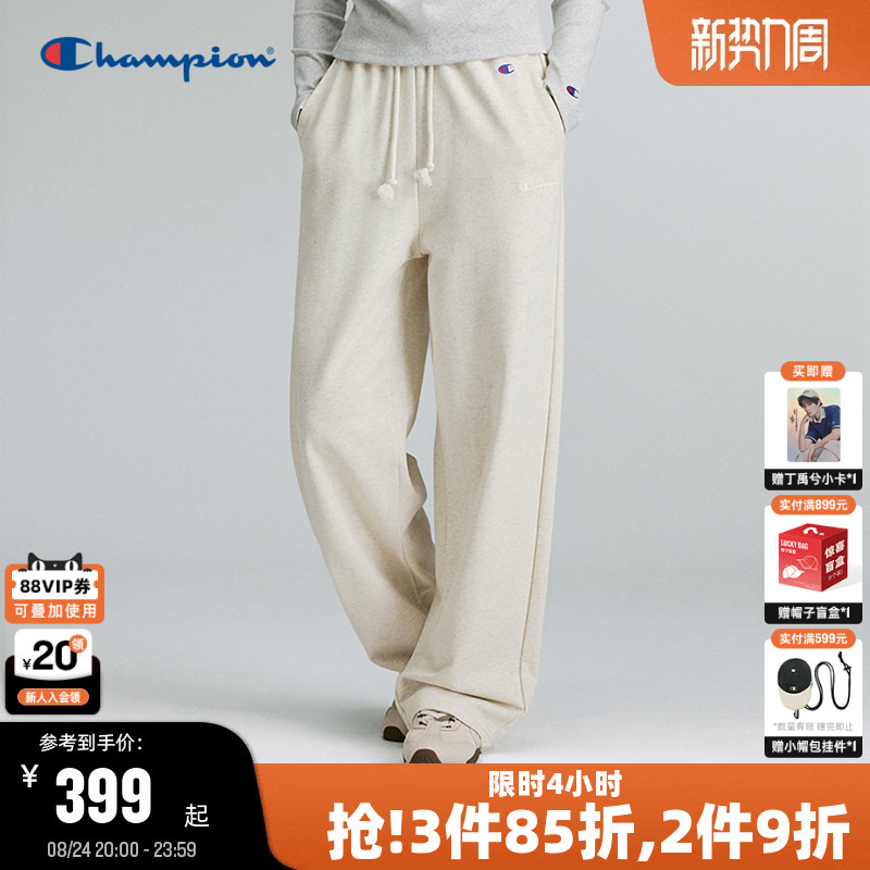 Champion Women's Knit Casual Pants 2026 Autumn New Scimitar Pants American Style Sports Straight-Leg Casual Pants
