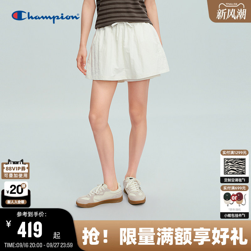 Champion Women's Shorts 2026 Summer New Casual Solid Color Skirt Pants Versatile Sports Style Refreshing Hot Pants Champion Women's Shorts 2026 Summer New Casual Solid Color Skirt Pants Versatile Sports Style Refreshing Hot Pants