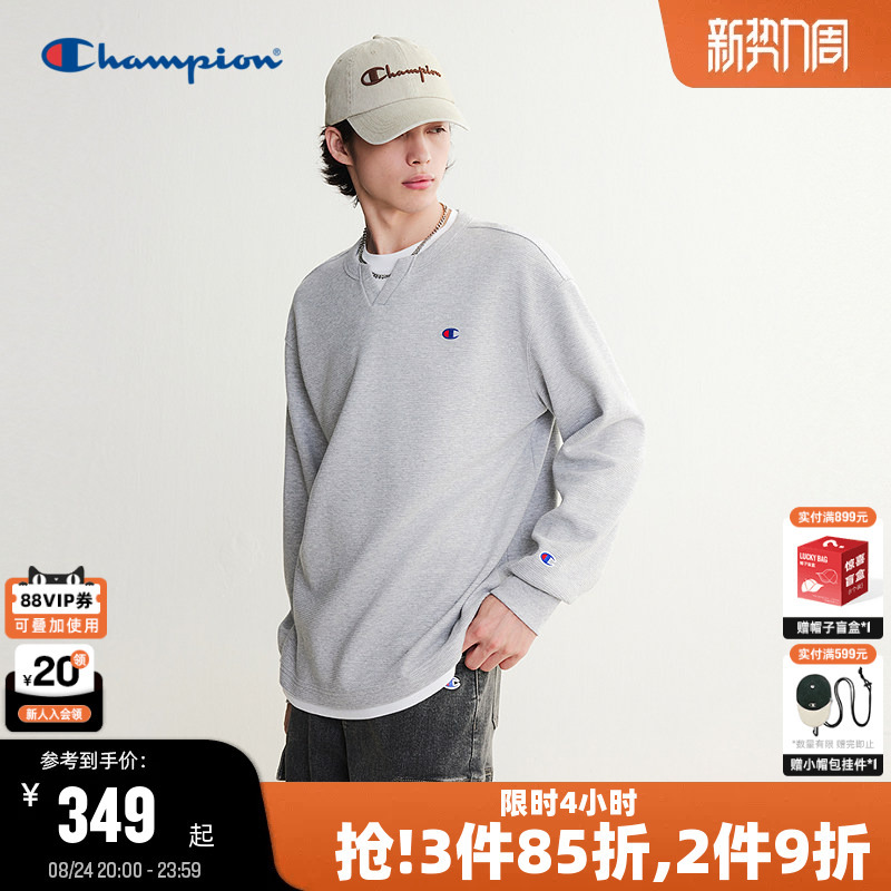 Champion Long-Sleeve T-Shirt for Men, 2026 Autumn New Waffle Knit Faux Two-Piece Top for Women, American Casual Style Champion Long-Sleeve T-Shirt for Men, 2026 Autumn New Waffle Knit Faux Two-Piece Top for Women, American Casual Style