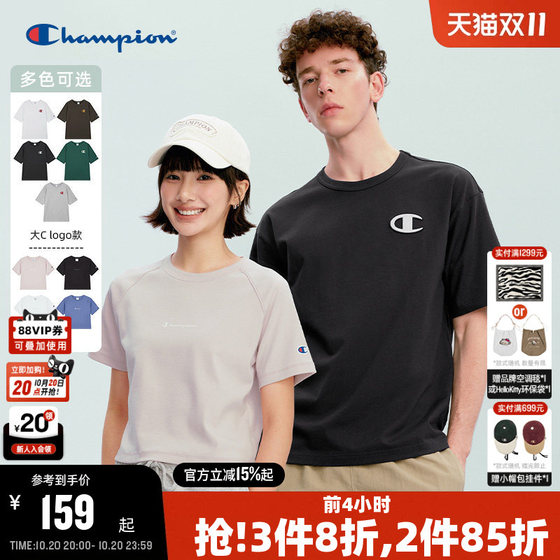 Champion Short-Sleeved T-Shirt for Men 2026 Summer New American Casual Top for Women, Fashionable and Trendy