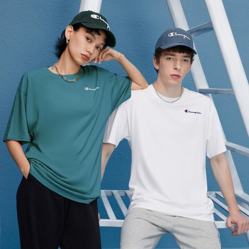 Хлопковая однотонная футболка для влюбленных для отдыха, в американском стиле, короткий рукав