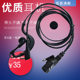 Walkie-Talkie Thick-Corded Earphones, Durable, Adjustable Volume, K Connector Suitable for Most Domestic Walkie-Talkies