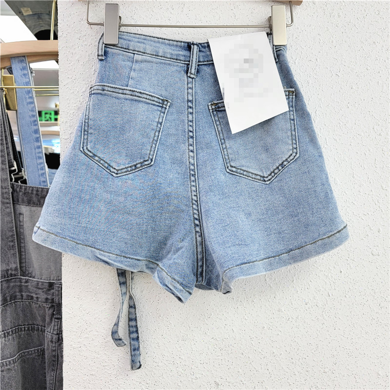 Femmes Vacances Du Quotidien Vêtement De Rue Couleur Unie Shorts Lavé Jeans display picture 2