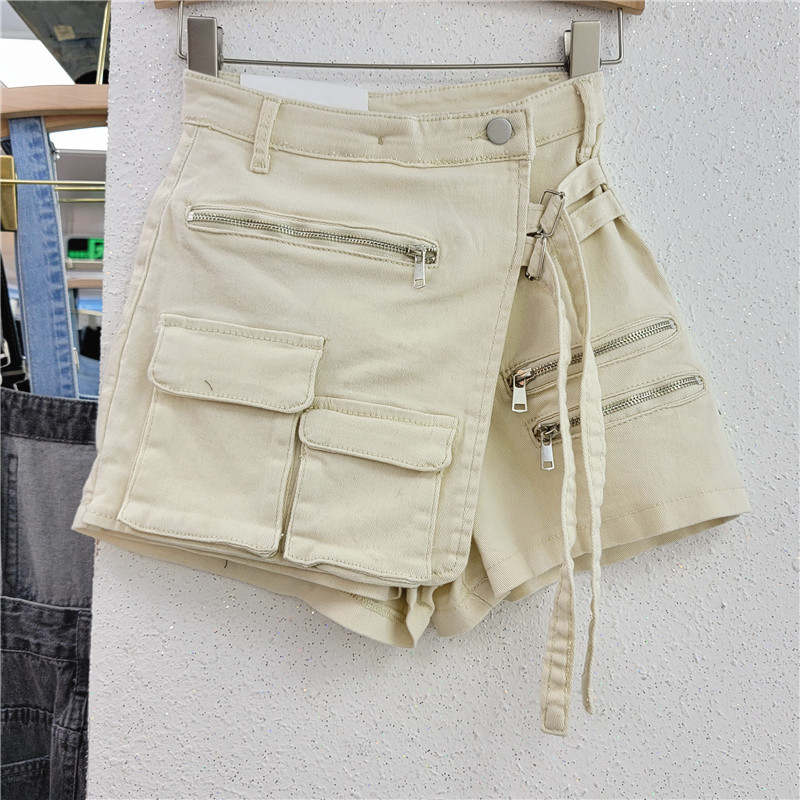 Women's Holiday Daily Streetwear Solid Color Shorts Washed Jeans display picture 3