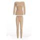 Áo nhung mùa thu nhung mỏng body set body body định hình phương thức Qiuyi Qiu quần ấm phù hợp với áo len nữ đồ lót nữ