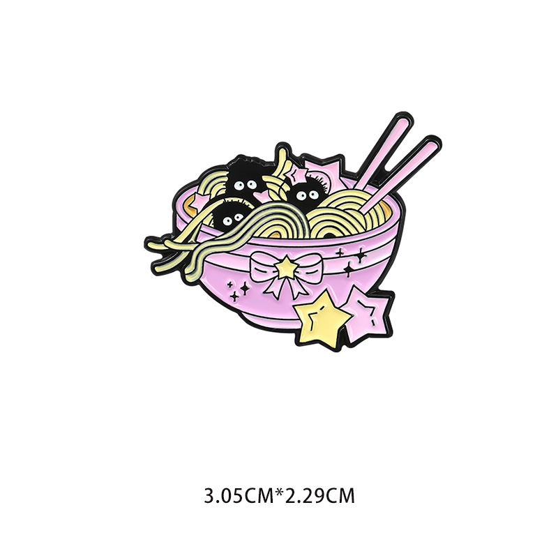 Noodles [Xz4071]light meet periphery Brooch Manzhaifang game Metal badge jointly quadratic element Spirited away comic men and women medal