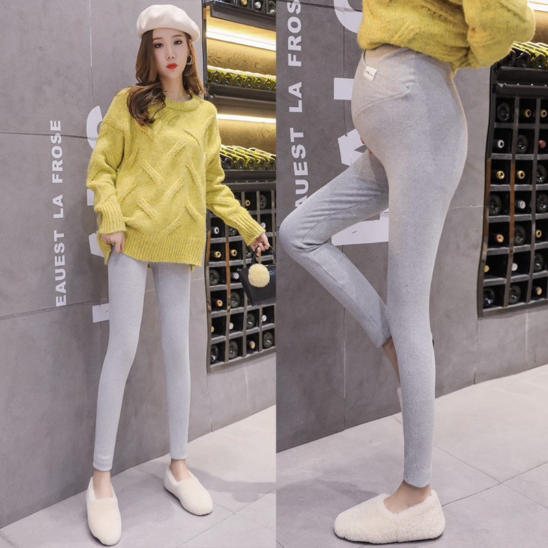 Pregnant Woman Pants Spring Autumn Underwear PREGNANT WOMAN PANTS HIGH WAIST NURSERY PURE COTTON FALL OUTSIDE WEARING AUTUMN AND WINTER 90% LONG PANTS AUTUMN CLOTHING