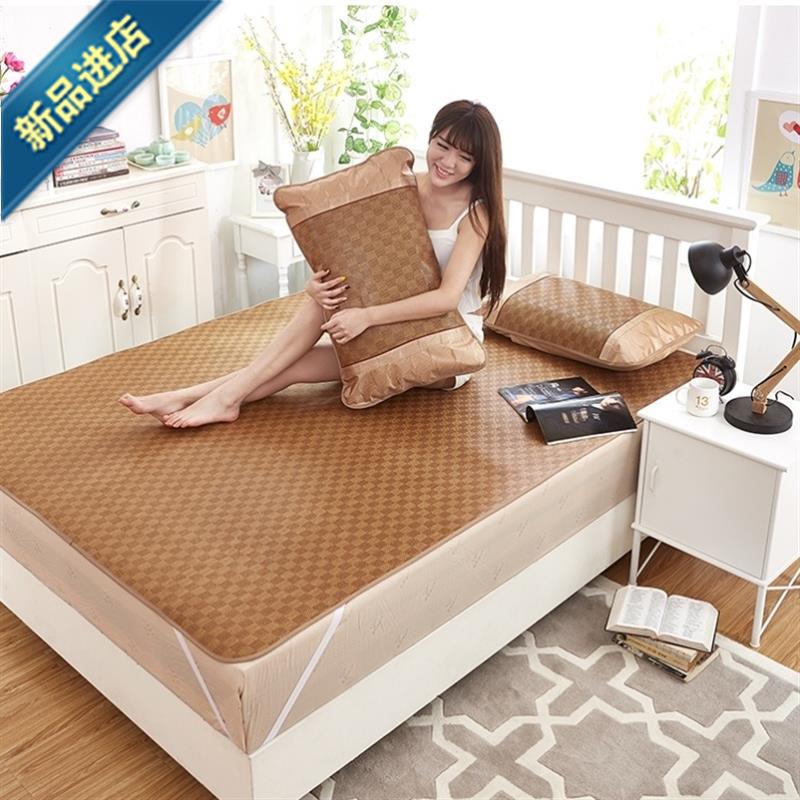 Mat 1 2x1 l9m summer rattan mat Foldable soft mat New single-sided college student bedroom dormitory up and down