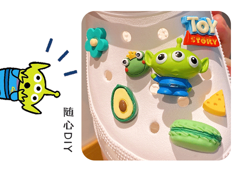 Обувная застежка 星黛露可爱crocs洞洞鞋扣适配diy配件鞋扣装饰品卡扣鞋子配饰鞋花 Others