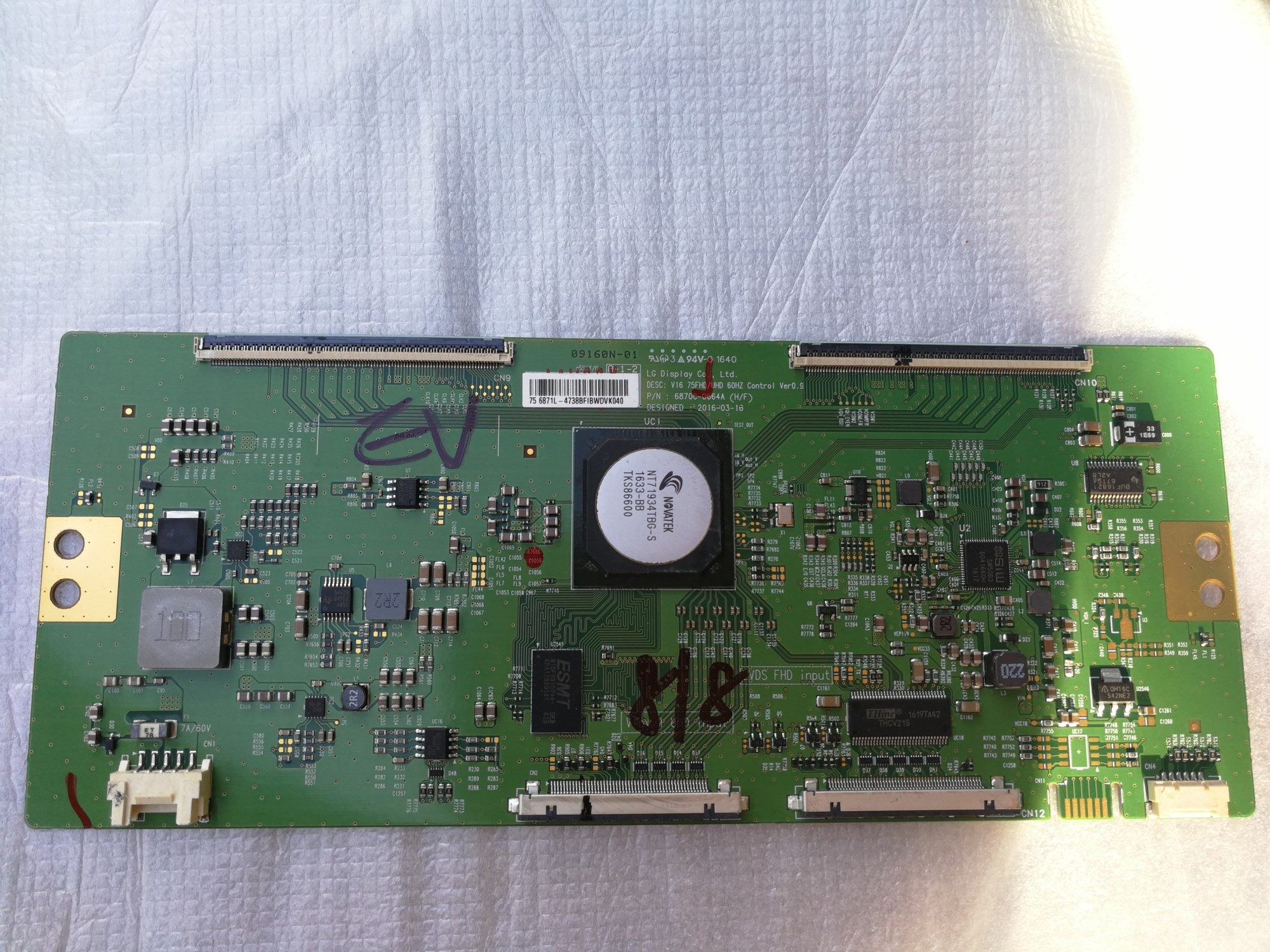 Original fit LG V16 75FHD UHD 60HZ 6870C-0664A (H F) logic board 75 inch private