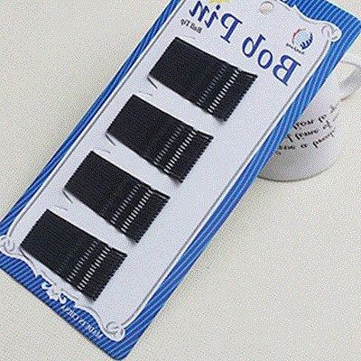 56pcs black invisible hair clibes flat top bobby pins grips s