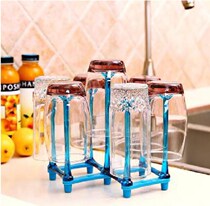 plastic glass cup draining drying stand rack holder 7 cups