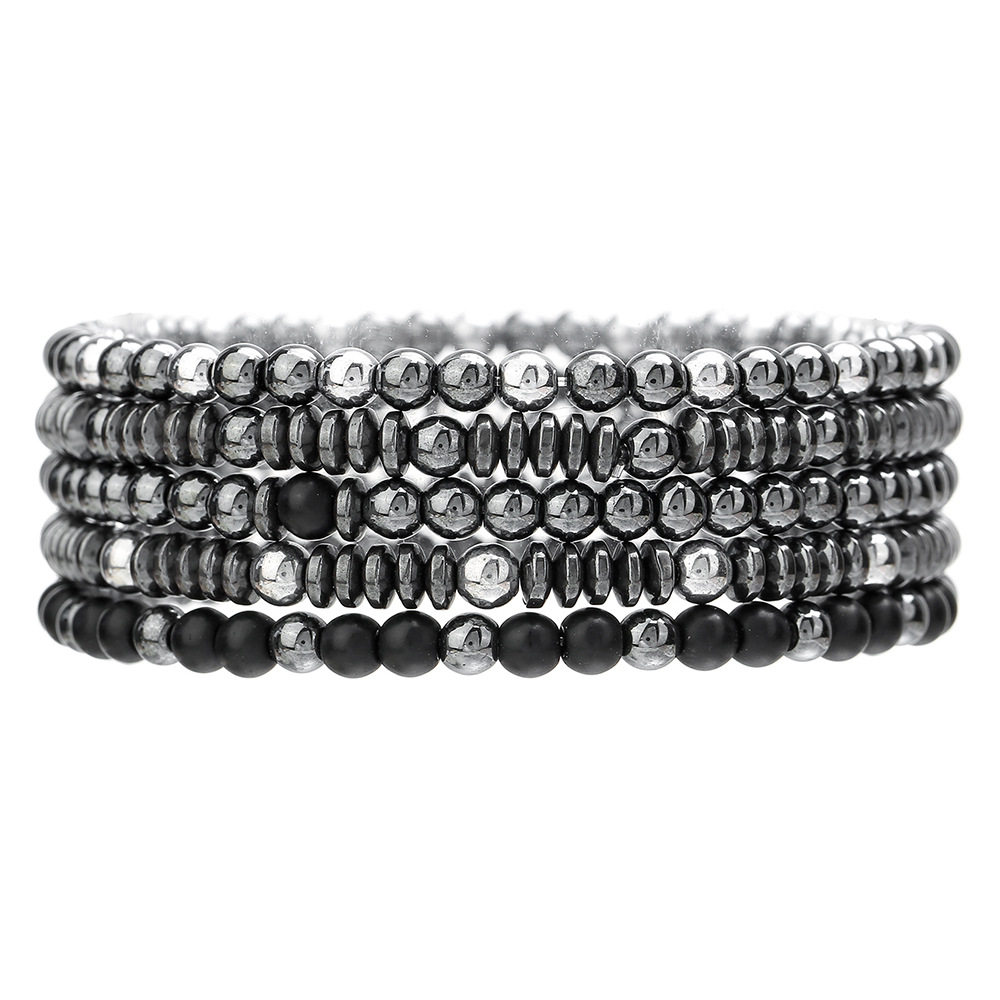 handmade elastic bracelet set for couples – beach style matching jewelry