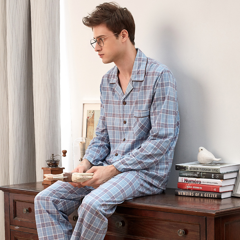 Pyjama pour homme SWEET REVE  BEAUX REVES en Coton à manches longues - Ref 3002669 Image 4