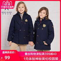Eaton Gide British College Childrens coat Mens and womens wool coat winter thickened double-breasted