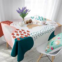 Zanya Corgi cute is table fabric rectangular tea table cloth table cloth fresh cotton linen TV cabinet tablecloth