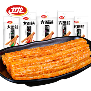 17.6元包邮  卫龙大面筋辣条 112g*5包
