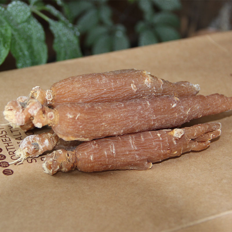 New goods Jilin red ginseng ginseng long white Mountain without sugar red ginseng large branches without red ginseng 250 gr