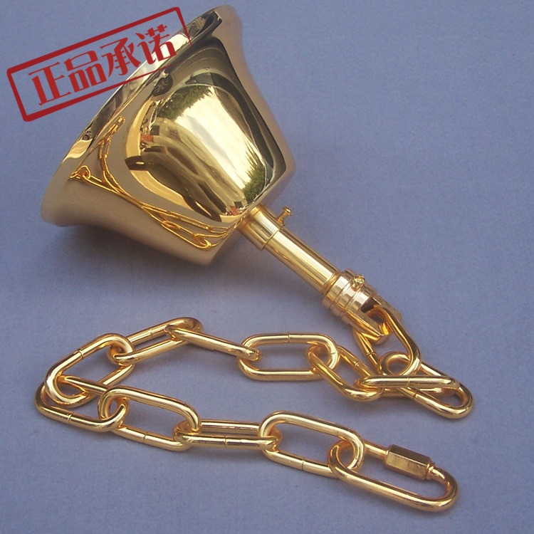 Golden big bell with iron crystal lamp hanging chain ceiling plate set candle lamp accessories ceiling hook
