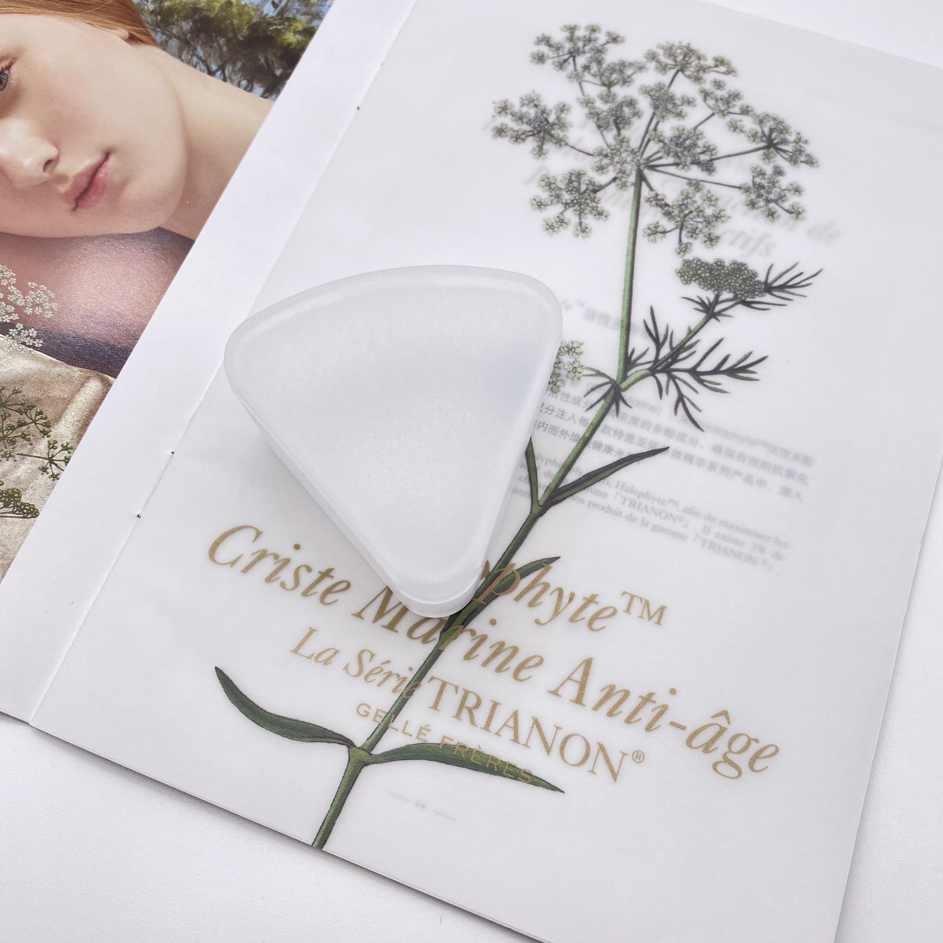 Packing Mao Geping triangle sponge portable box empty shell hygienic and clean portable with scrub texture makeup sponge