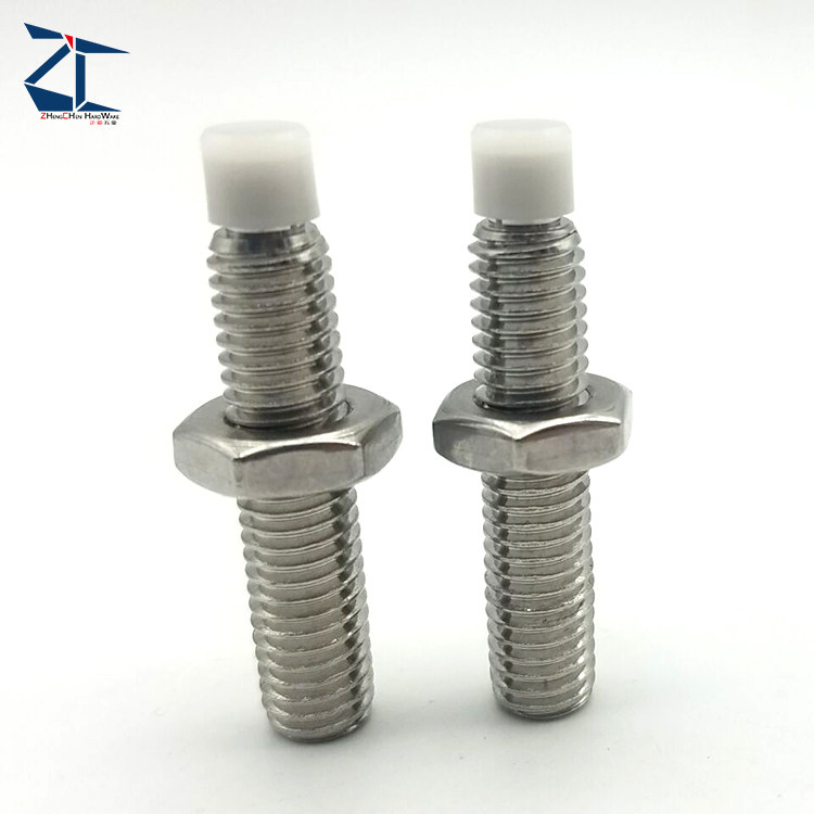 Straight-type machine rice type stop bolt shoulder type buffer screw replacement SPUS6-15