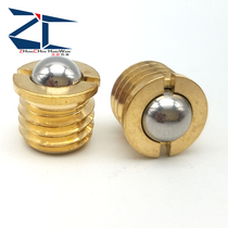 Brass flange type ball head plunger step with thread type positioning bead press-in type with tooth wave bead