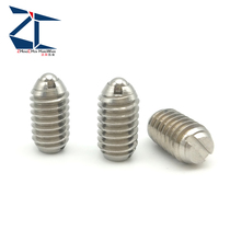 Beauty made 304 stainless steel lined groove ball head plunger without head spring positioning bead beading screw 10#-32