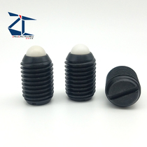 ZC103-2 Nylon Head Slotted Ball Head Plunger Bead Screw Tightening Spring Beads M3 4 6