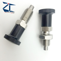 Flat-head knob plunger SMXAS SMXKS stainless steel nylon head coarse tooth reset spring split pin