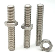 ANBM 8 10 12 16 20 Hex Socket Adjustment Bolt Surface Nickel Plated Fine Tooth Thread