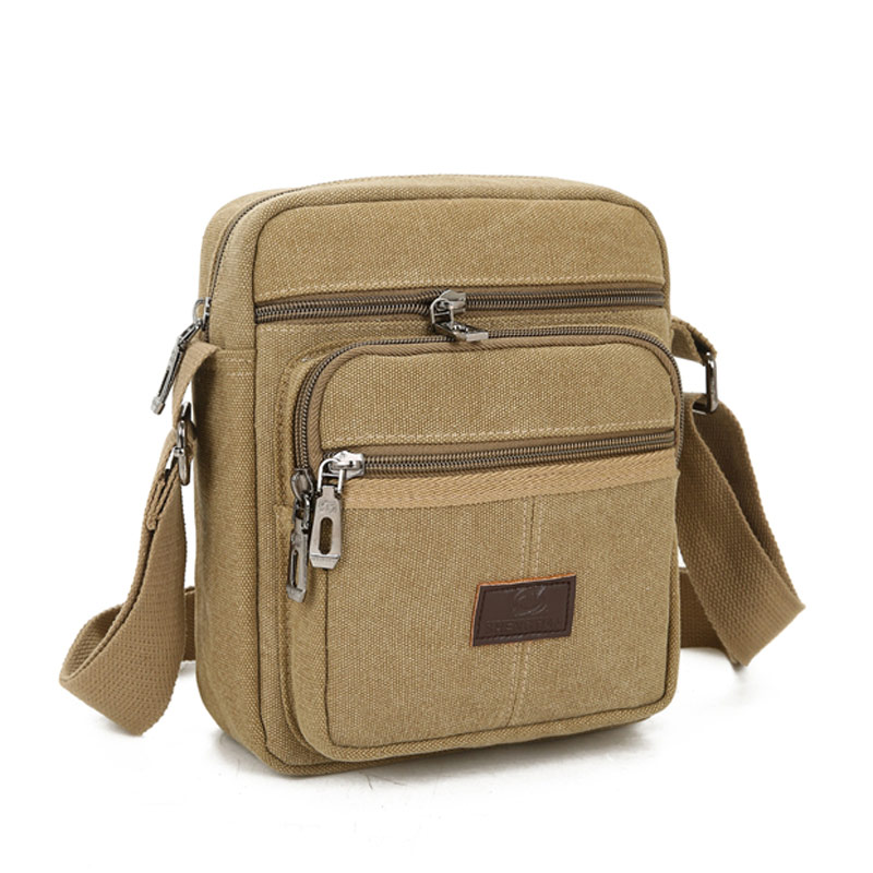 New men's bag Canvas Single Shoulder Bag Men's Slanted Satchel Bag bag Shoulder Bag Casual Twill Bag briefcase briefcase