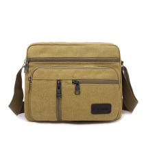 Mens Canvas Bag Shoulder Bag Korean Casual Canvas Mens Bag Business Messenger Bag Small Cross Bag Backpack