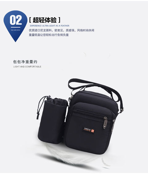 Túi đeo chéo nam nylon Túi Messenger giản dị Vải Oxford vải không thấm nước túi đa chức năng ba lô nam ví charles & keith